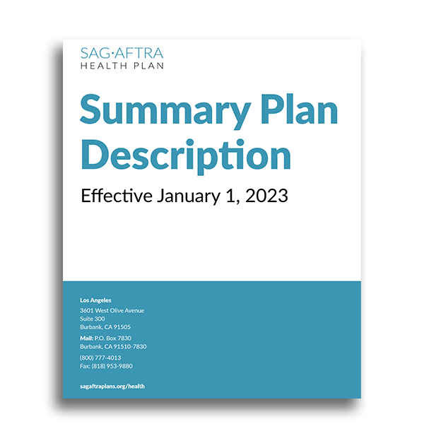 Summary Plan Description | SAG-AFTRA Plans